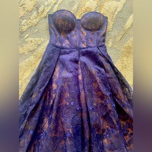 Nadine Merabi Navy Olivia Dress